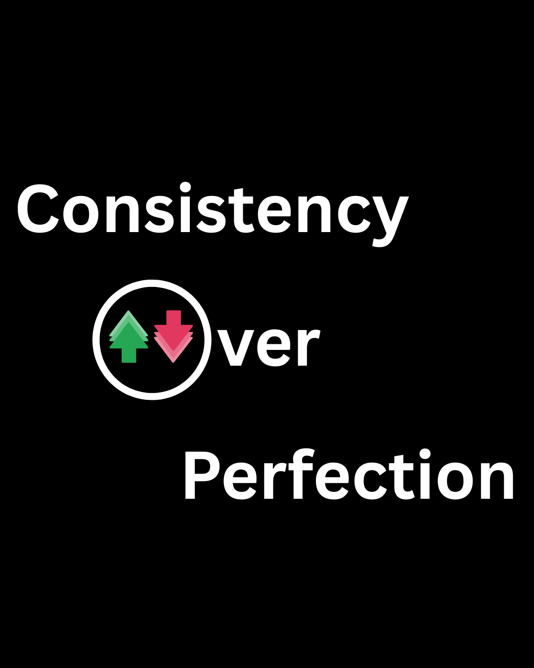 Consistency Over Perfection